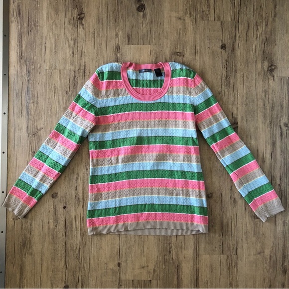 Liz Clairborne Y2K striped sweater XL - Picture 1 of 4